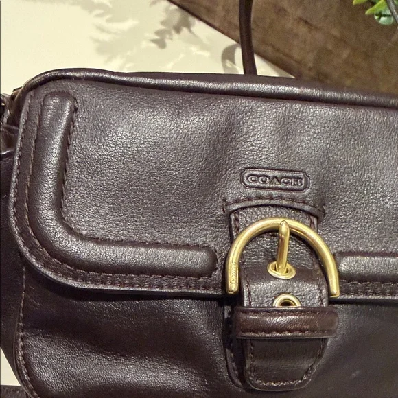 Vintage COACH Campbell Leather Camera Crossbody Bag - Picture 10 of 15